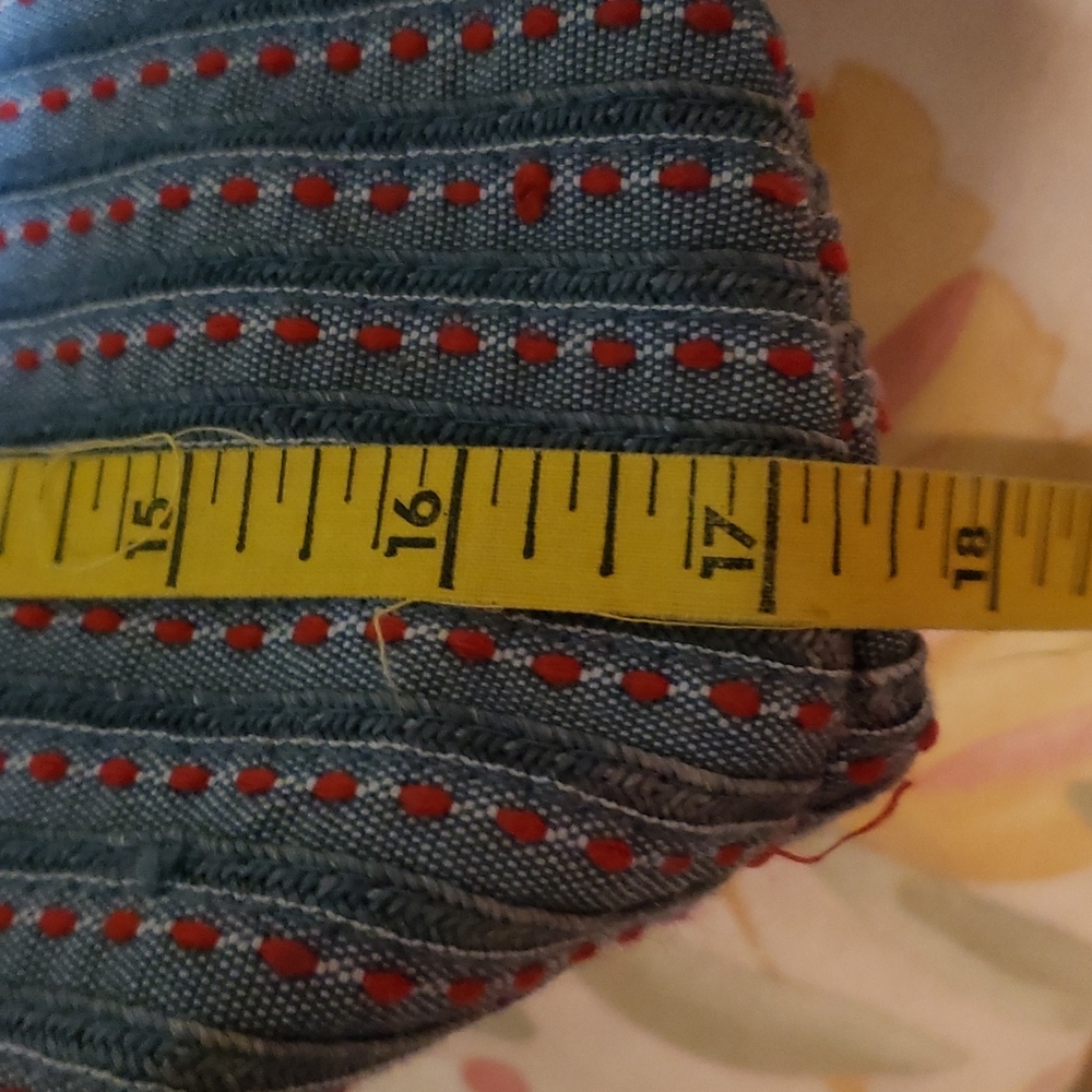 Chambray purse with oval handle [2] - Picture 6 of 8